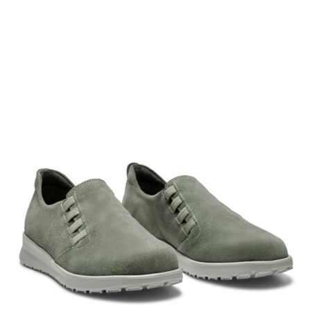 New Feet Armygrøn Loafer Ruskind Sko