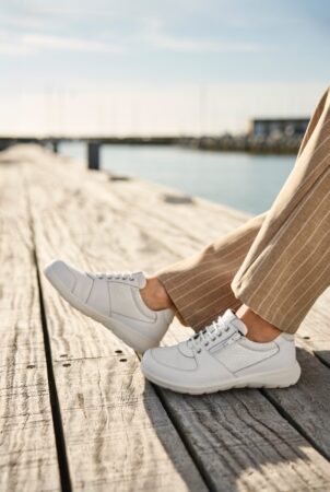 New Feet White SneakerTextil Stretch