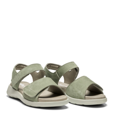 New Feet Grøn Sandal Nubuck Læder