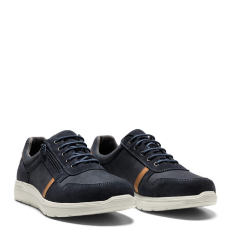 New Feet Blå Sko I Nubuck Læder