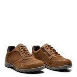 New Feet Cognac Sko Med Ruskind - Billede 2