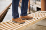 New Feet Cognac Sko Med Ruskind