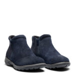 New Feet Blå Støvle Ruskind 2 Lynlåse - Billede 2