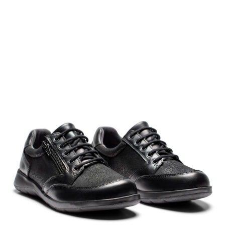 New Feet Sort Sko Med Textilstof