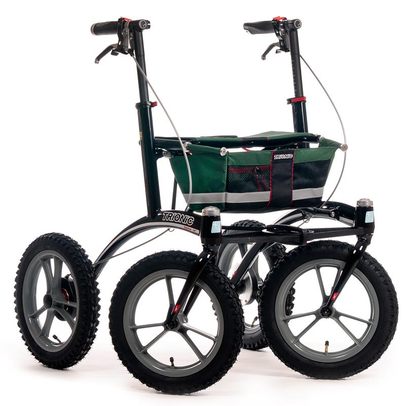 Trionic Products UDGÅET Walker 14er Rollator Grøn/Sort/Rød - Billede 1