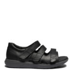 New Feet Sort Herre Sandal Med Hælkappe - Billede 2