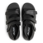 New Feet Sort Herre Sandal Med Hælkappe - Billede 3