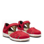 New Feet Rød Sko Med Nubuck Læder