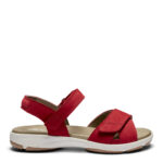 New Feet Rød Sandal Nubuck Læder - Billede 3