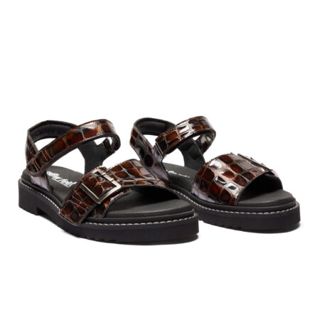 New Feet Brun Sandal Med 1 Velcrorem