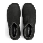 New Feet Sort Støvle I Nubuck Læder - Billede 3