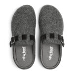 New Feet Uld Antrasith Hjemmesko Med Spænde - Billede 4