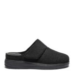 New Feet Sort Slipper Hjemmesko Med Velcro - Billede 2