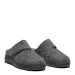 New Feet Antrasith Uld Hjemmesko Med Velcro