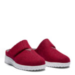 New Feet Dark Wine Hjemmesko Med Velcro