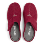 New Feet Dark Wine Hjemmesko Med Velcro - Billede 3