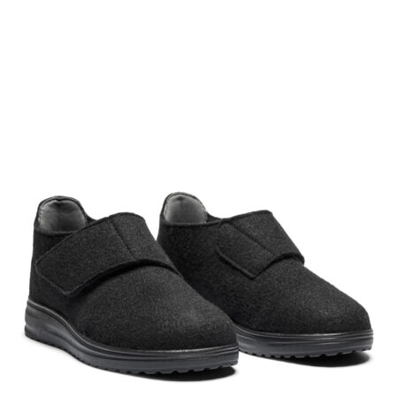 New Feet Sort Hjemmesko Med Velcro