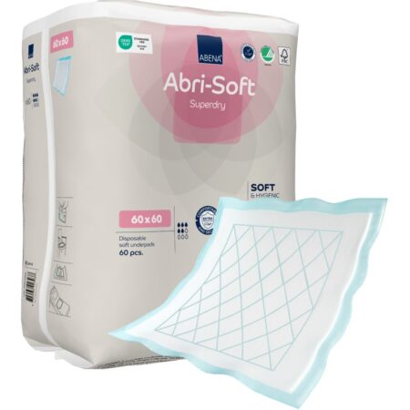 ABENA Underpads Superdry, 60x60cm, med SAP, 60 stk. underlag