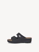 Tamaris Sort Læder Sandal - Billede 2