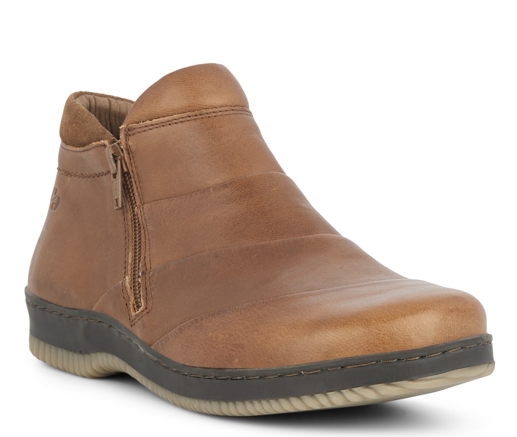 321015q39-036_3 Green Comfort Camel Støvlet med Lynlås - Billede 1