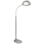 UDGÅET Gulv og Bordlampe Sølv m/LED - Billede 3