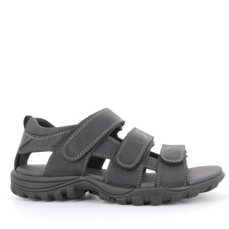 Green Comfort Sort Sandal med Hælkap