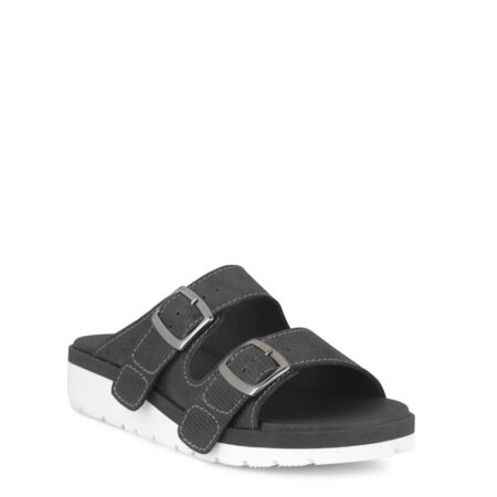Slipper Sort læder