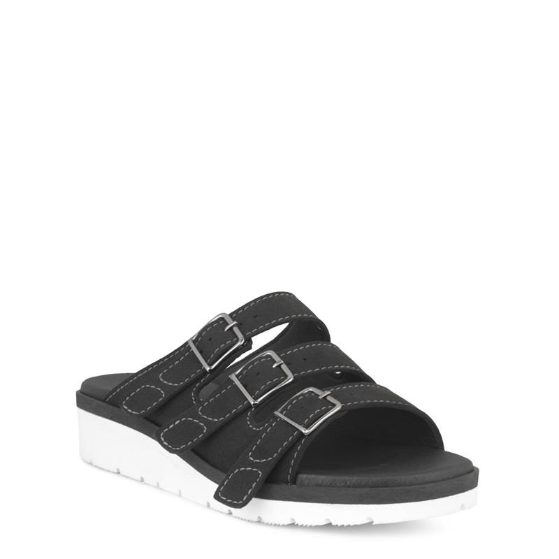 43n161-m-bla-fl Slipper Sort Mikrofiber - Billede 1