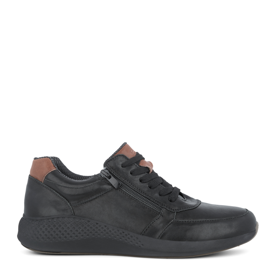 521037q39-001 Green Comfort Herre Sort Sneaker Lynlås - Billede 1