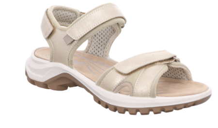 Rohde Sandal Gold Nubuck Metallic
