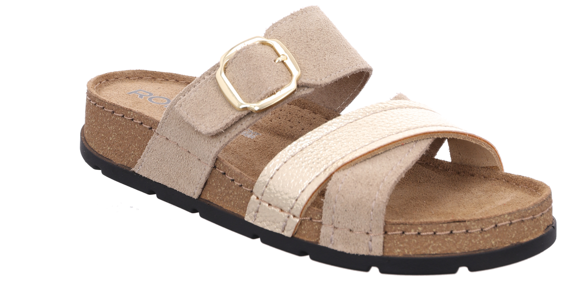5412_29 Rohde Slipper Sandal Gold Grainnappa - Billede 1