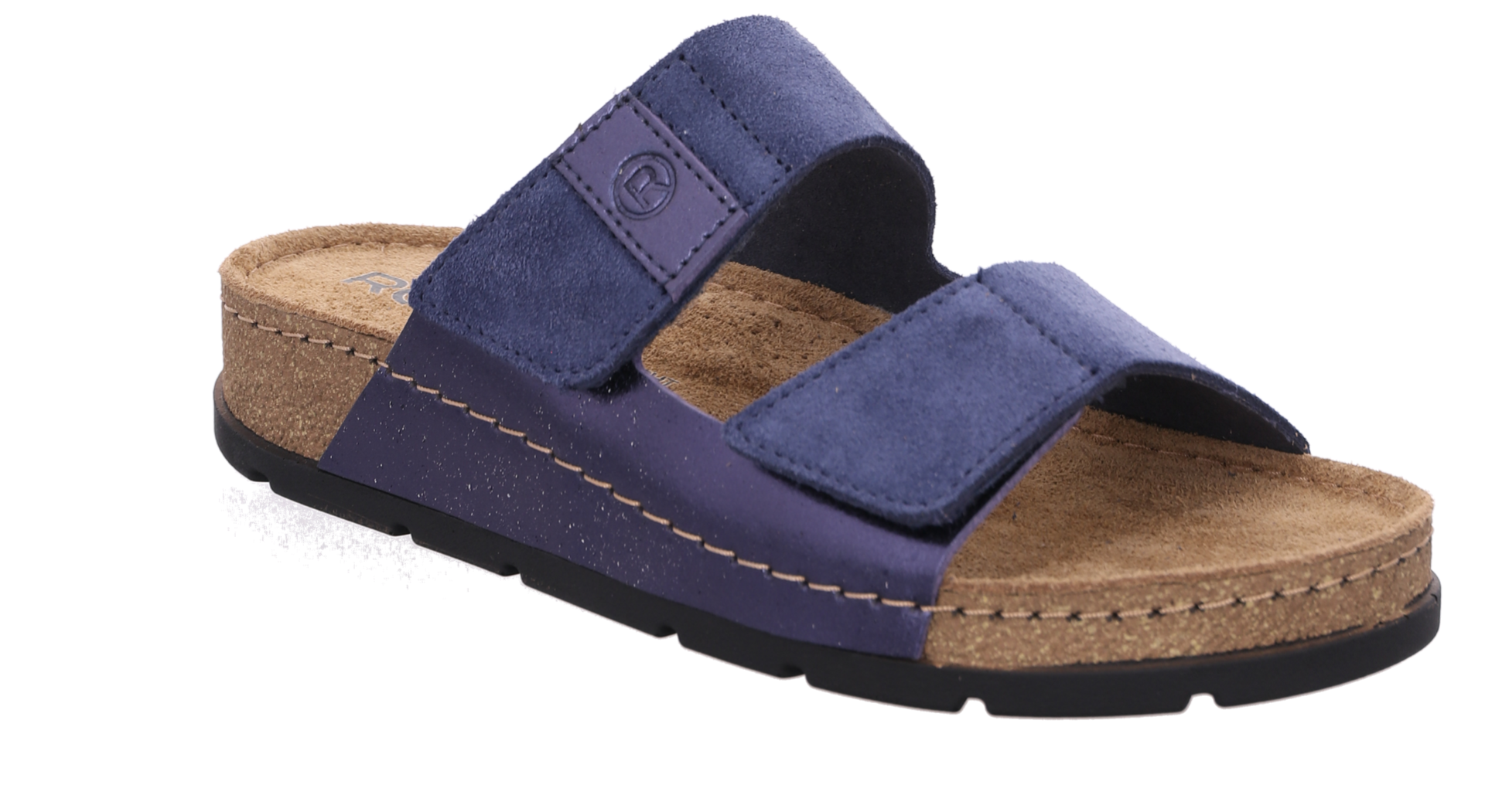 5413_56 Rohde Læderslipper Ocean Med 2 Remme - Billede 1