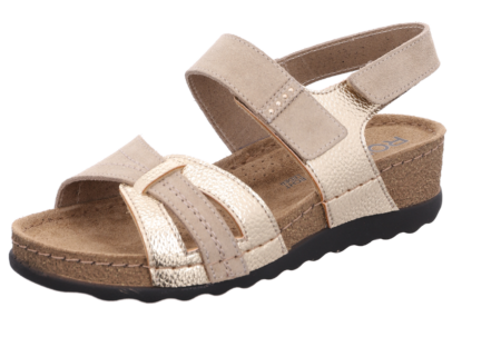 Rohde Sandal Gold Velourlæder