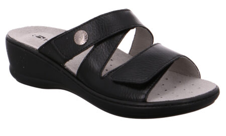 Rohde Damesandal Sort med Velcro