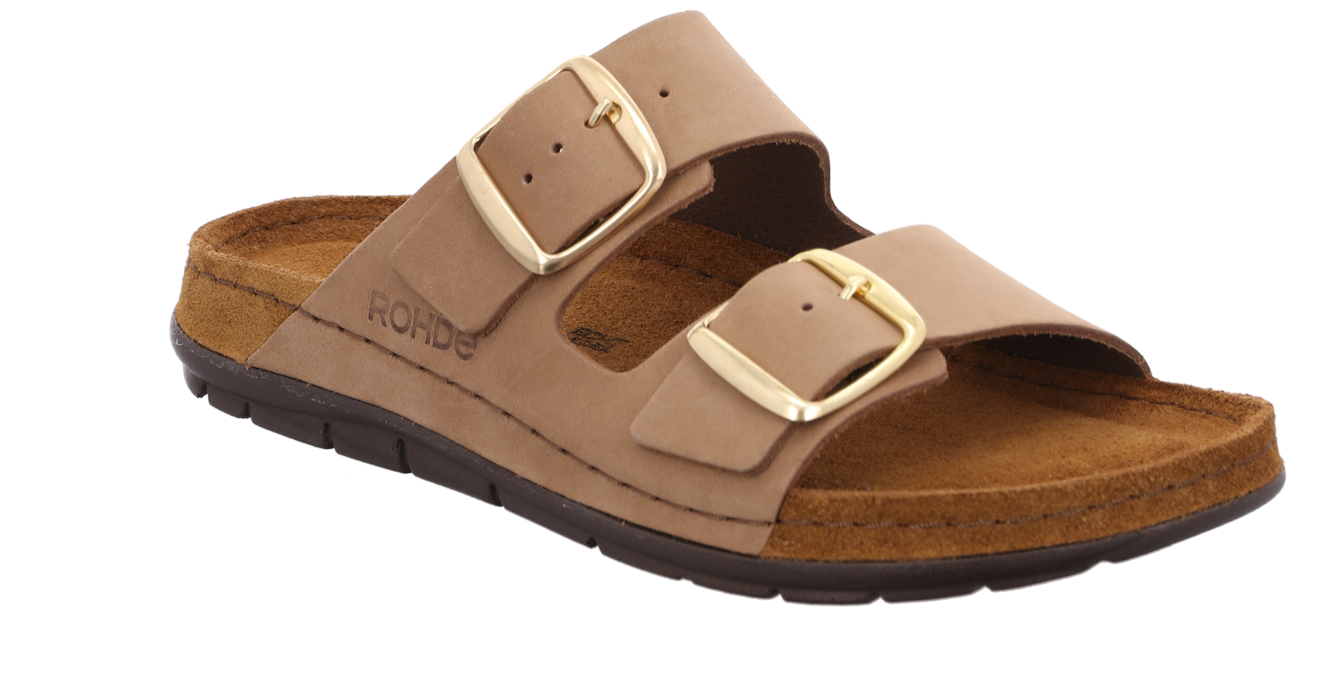 5865_14 Rohde Sandal Natur Nubuck Læder - Billede 1