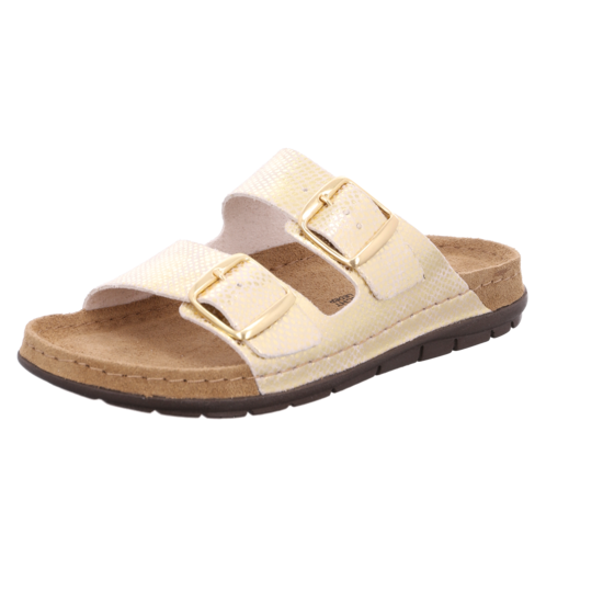 5872_29_03 Rohde Sandal Gold Med 2 Remme - Billede 1