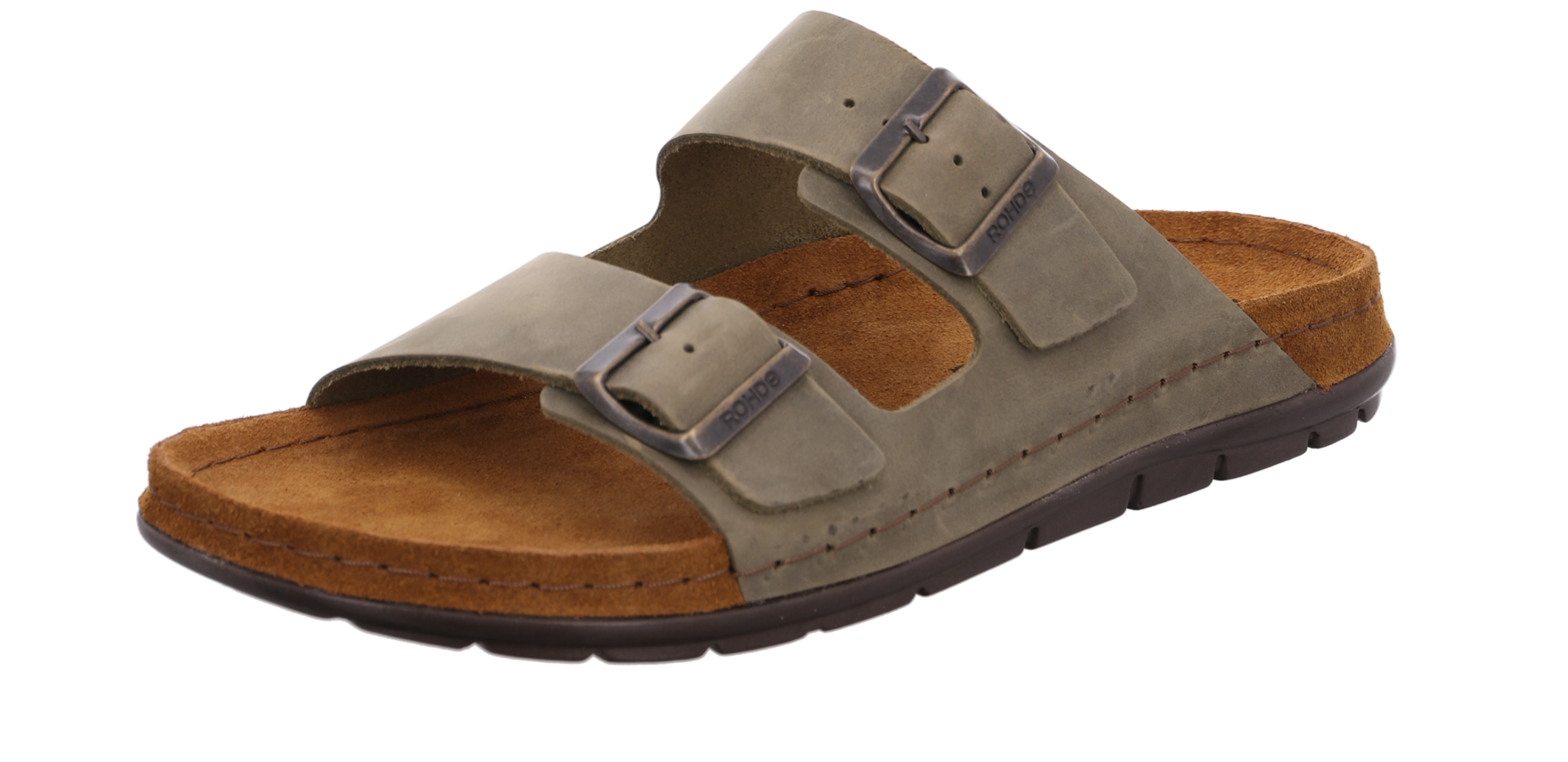 5918_61 Rohde Sandal Oliven læder - Billede 1