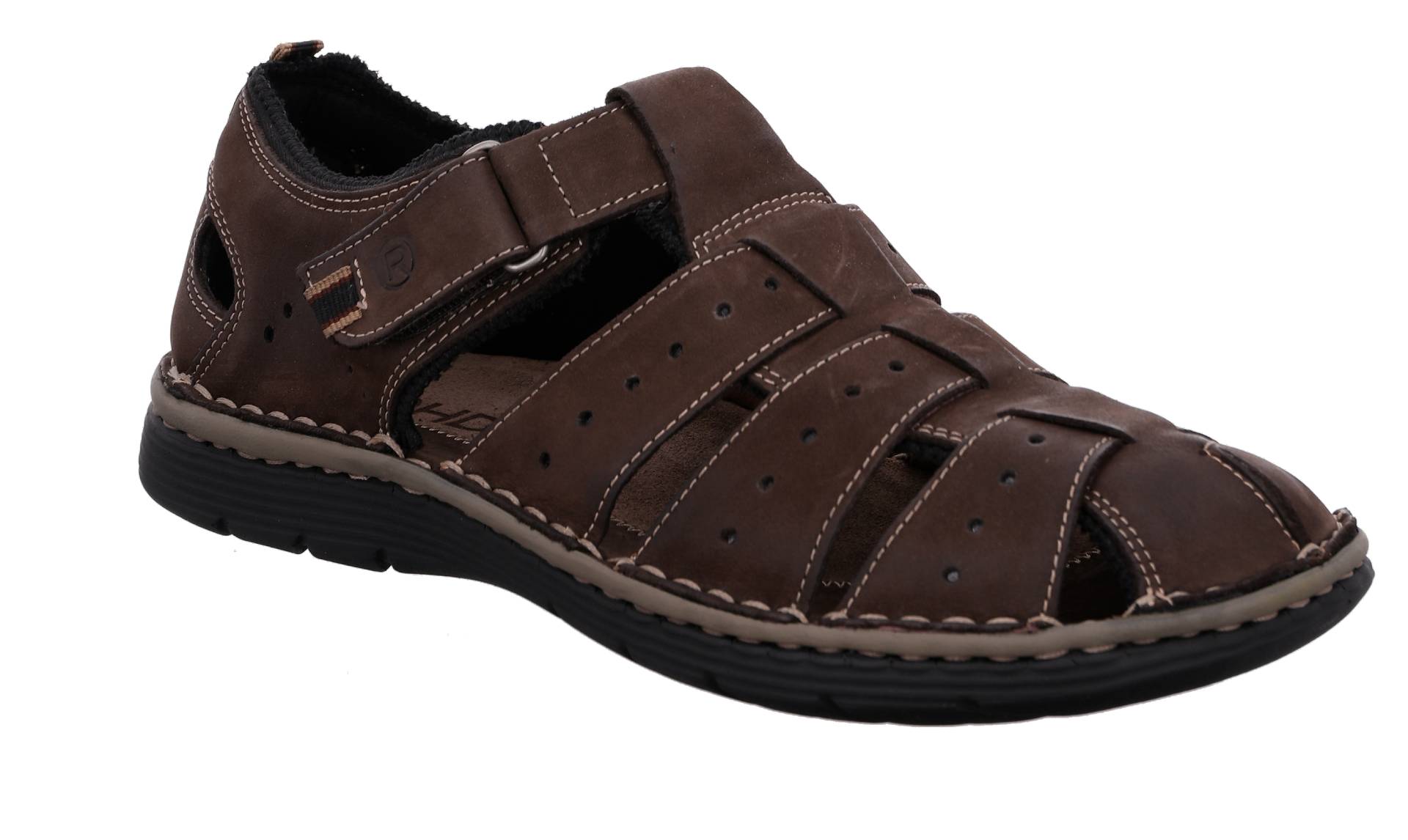 6040_72 Rohde Mocca Herresandal Læder - Billede 1