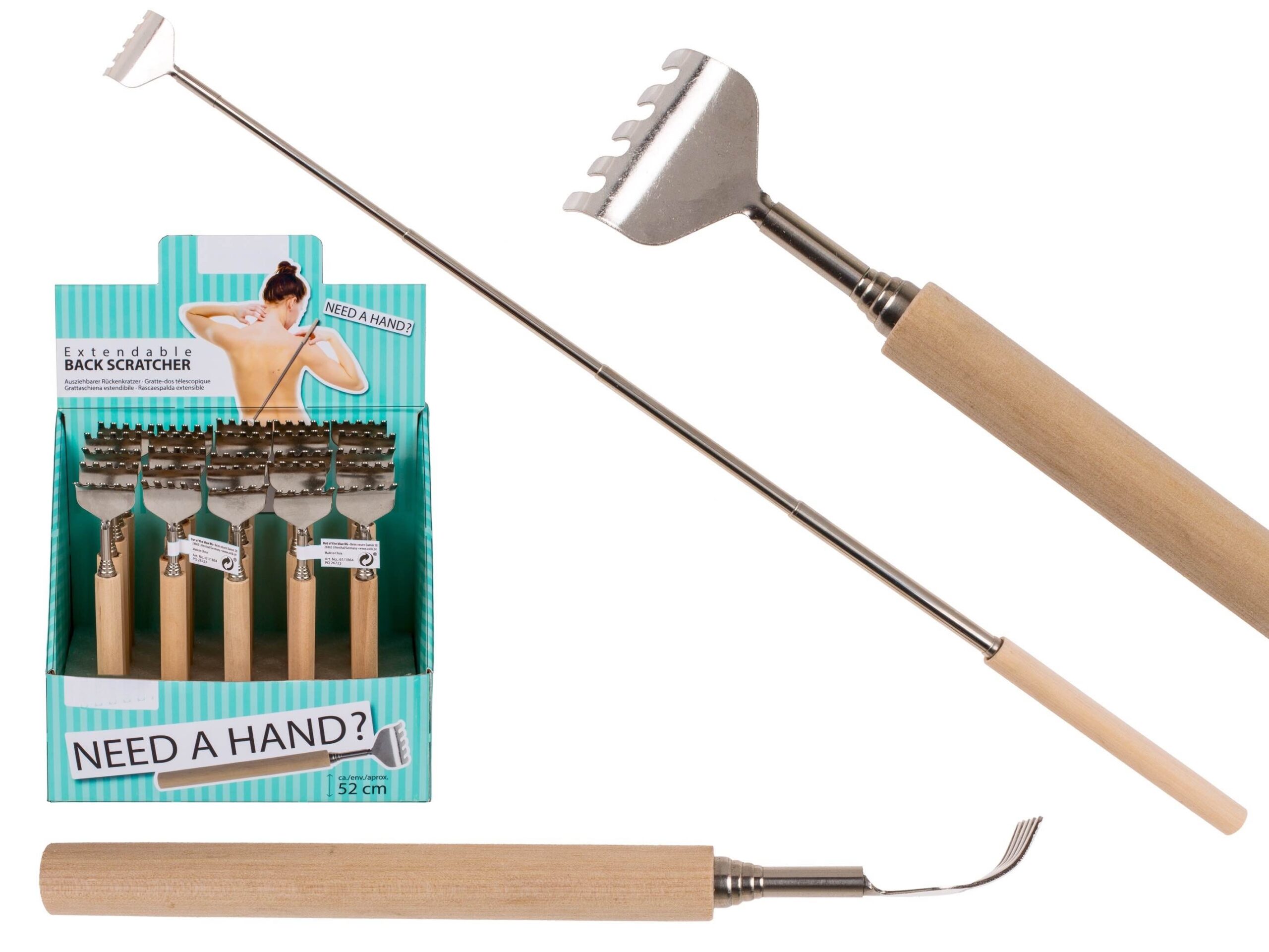 611864 Kløpind med teleskopstang, 52 cm - Billede 1