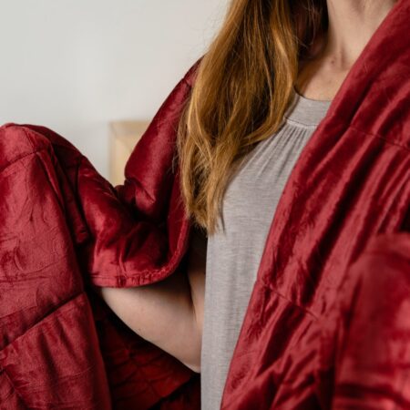 Cura Minky 6kg - Maroon 140x200cm