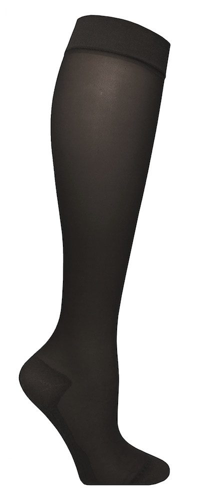6500-1_v1 SupCare Nylon Støttestrømper Sort - Billede 1