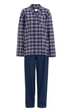 Damella Pyjamas Navy/Purple Flannel