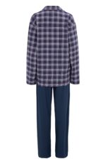 Damella Pyjamas Navy/Purple Flannel - Billede 2