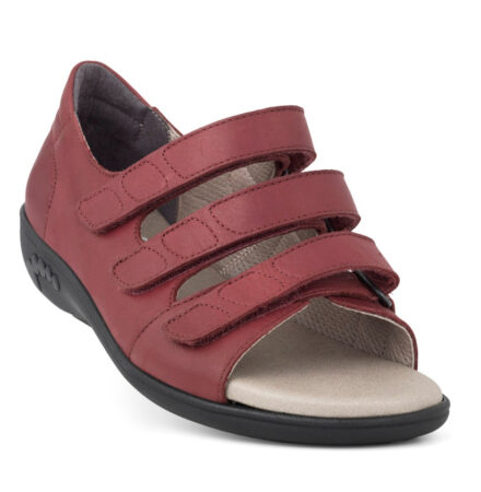 New Feet Bordeaux Sandal med Hælkappe