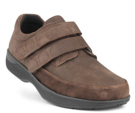 New Feet Brun Herresko med Velcro