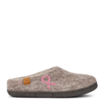 Green Comfort Grå Uld Slipper Gummisål, Støt Brysterne - Billede 2