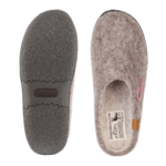 Green Comfort Grå Uld Slipper Gummisål, Støt Brysterne - Billede 4
