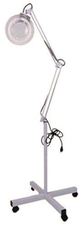 Lup Ø125mm m/LED Gulvstativ m/hjul