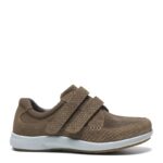 New Feet Ruskind Sko Sand m/velcro - Billede 2