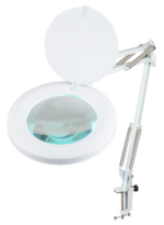 Luplampe 12,7cm Linse, Hvid